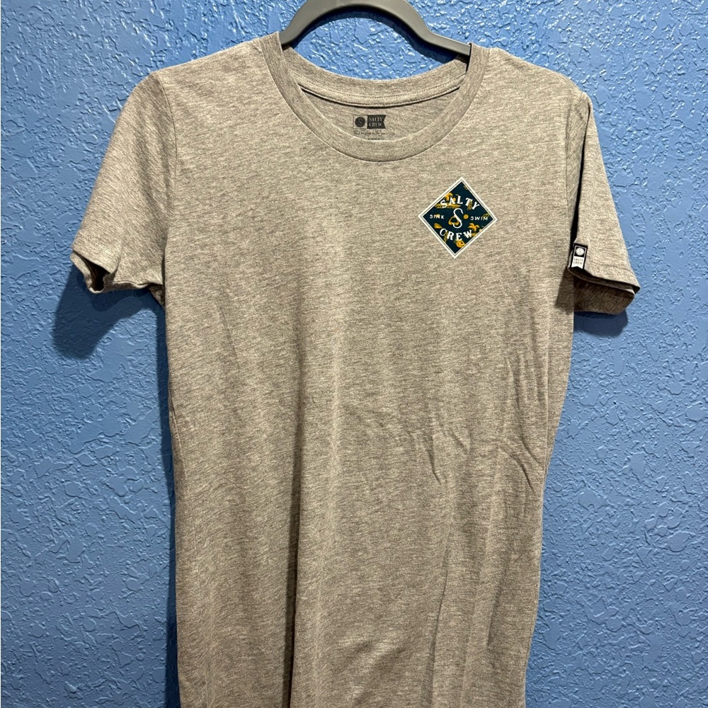 Salty Crew Heather Gray Short Sleeve Tee